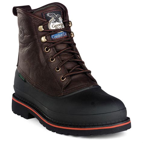 Men's Georgia® Muddog Waterproof Steel Toe Boots, Chocolate - 186266 ...