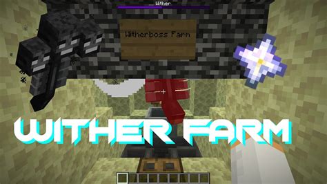 Wither Boss Farm Automatic Minecraft Java Youtube