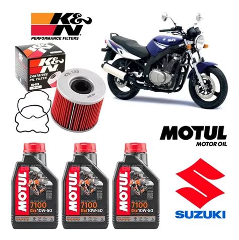 Suzuki Gs Kit Troca De Leo K N Kn Motul W