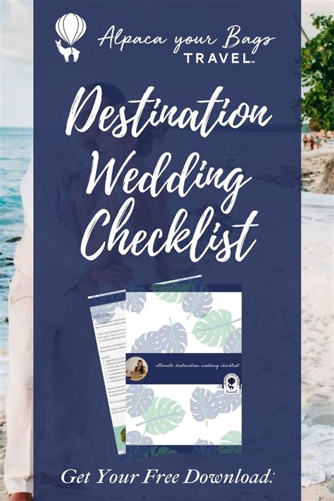 Free Downloadable Destination Wedding Planning Checklist From A