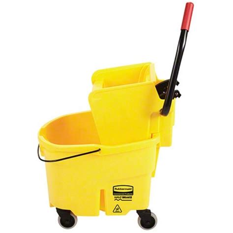 Seau Pression Lat Rale Litres Rubbermaid Jaune Distributions Pla