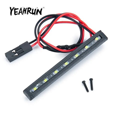 YEAHRUN Roof Rack Luggage Led Light Lamp For Axial SCX24 AXI90081