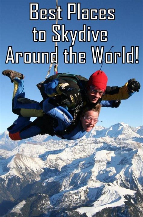 Best Places To Skydive Around The World Mapping Megan Best Places