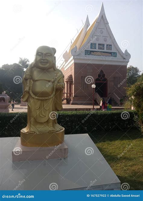 New Buddha Temple At Sarnath Varanasi India Stock Photography ...