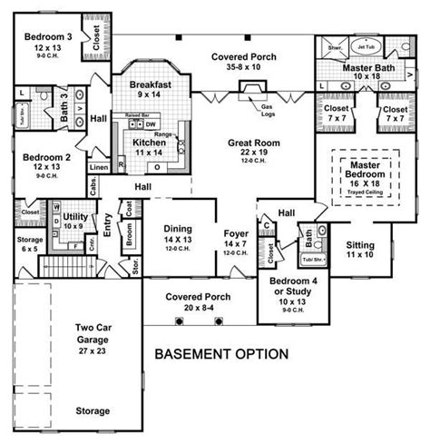 4 Bedroom Floor Plans With Basement – Flooring Ideas