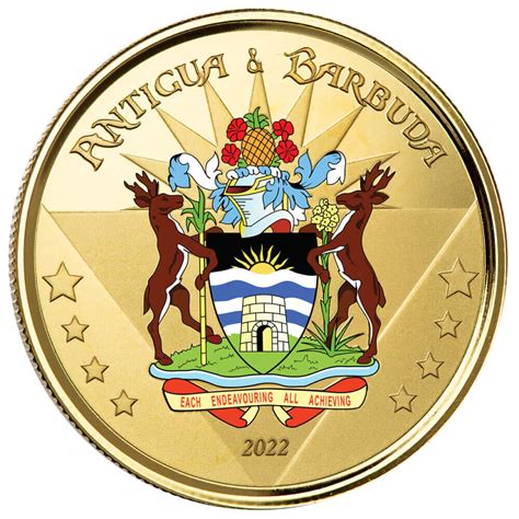 2022 EC8 Antigua Barbuda 1 Oz Gold Coin Scottsdale Mint