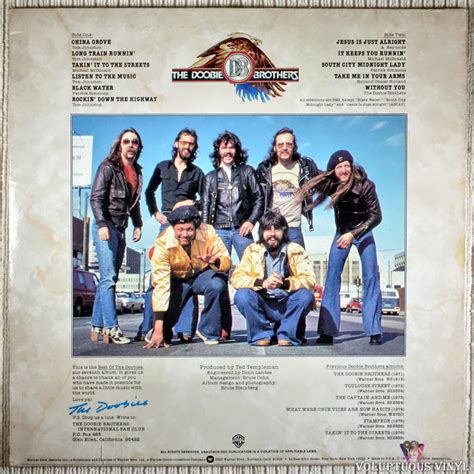 The Doobie Brothers ‎– Best Of The Doobies (1976) Vinyl, LP, Compilation – Voluptuous Vinyl Records