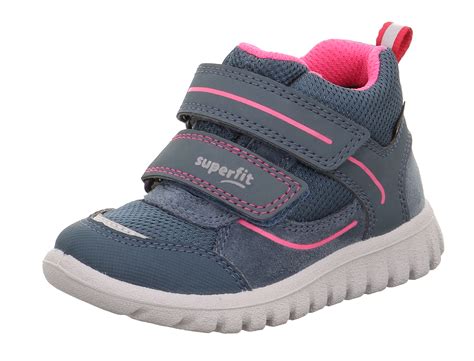 Sport Mini Sneakers High With Velcro Fastener Blue Pink Superfit