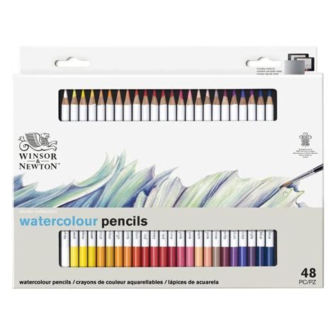 Winsor Newton Studio Collection Watercolour Pencil X 48 Tin Set Art