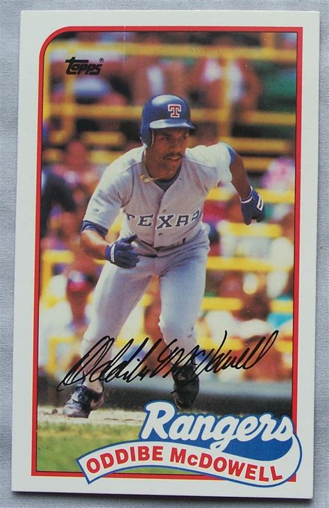 Baseball Talk Oddibe Mcdowell Texas Rangers Ebay