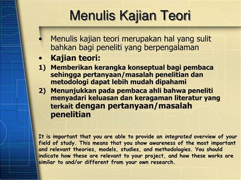 Ppt Kajian Pustaka And Kerangka Teori Powerpoint Presentation Free