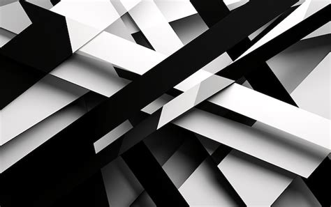 3d rendering of abstract black and white background | AI-generated image