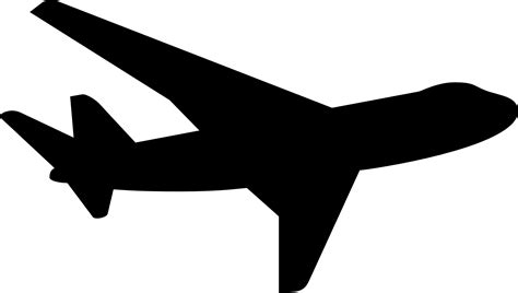 airplane silhouette aircraft clip art plane png