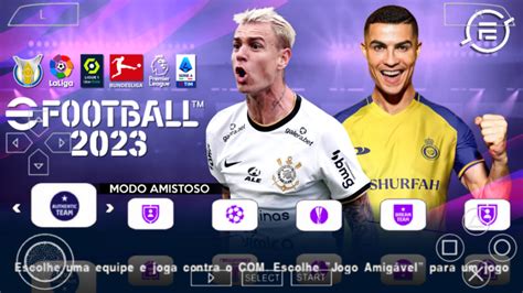 Efootball Pes Ppsspp V Europeus Brasileir O Atualizado Novas