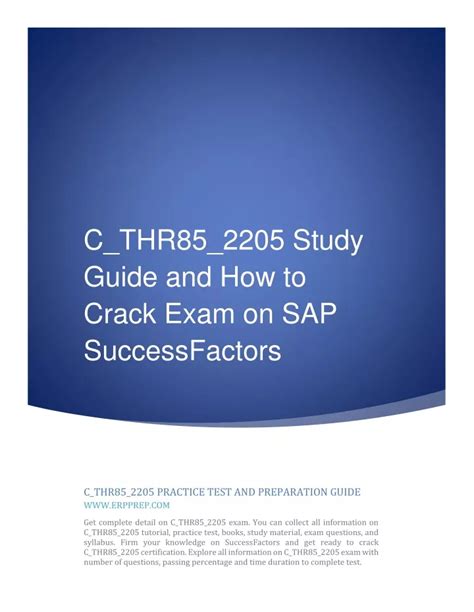 Ppt C Think Success Story And How To Crack Exam On Sap Enterprise