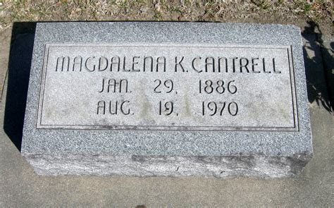 Magdalena Karolina Kutschat Cantrell 1886 1970 Mémorial Find a Grave