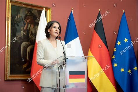 Annalena Baerbock During Press Conference After Editorial Stock Photo ...