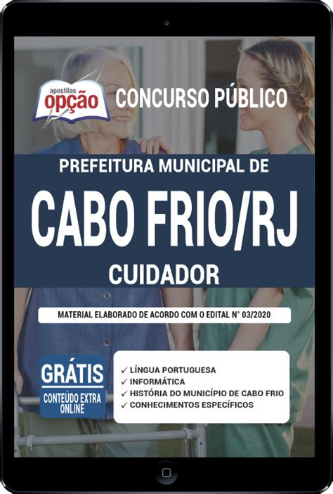 Apostila Prefeitura De Cabo Frio RJ Em PDF Cuidador Concursos 2023