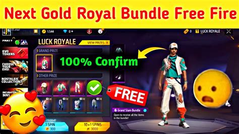 Free Fire Next Gold Royal Bundle Free Fire New Gold Royal Bundle