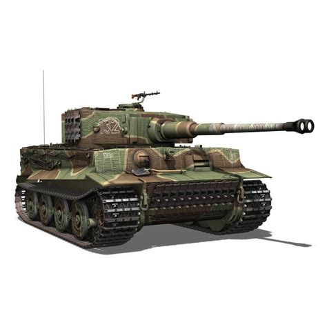 Panzer VI Tiger 132 Late Production 3D Model By Panaristi