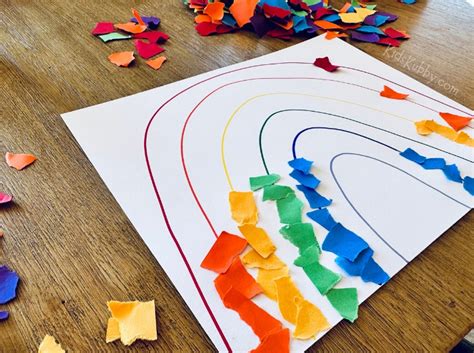 Construction Paper Rainbow Craft - Kids Kubby