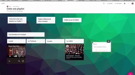 Créer Une Playlist Sur Un Padlet Youtube
