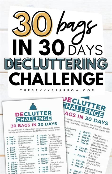 Take The 30 Day Decluttering Challenge For A Clutter Free Home In Just