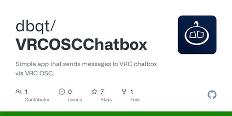 Github Dbqtvrcoscchatbox Simple App That Sends Messages To Vrc