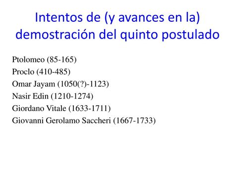 Ppt El Quinto Postulado De Euclides Powerpoint Presentation Free