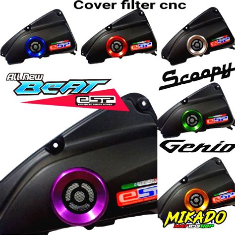 Jual Cover Filter Cnc Donat Genio Scoopy New Beat New Tutup Saringan