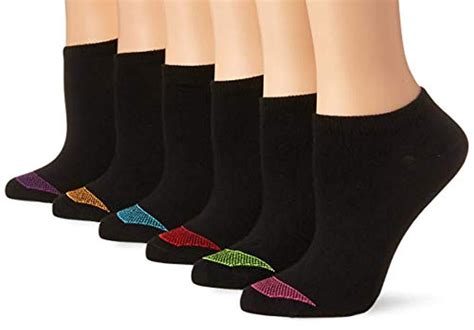 Hanes Ultimate Lightweight Vent No Show Sock 6 Pack In Black Lyst