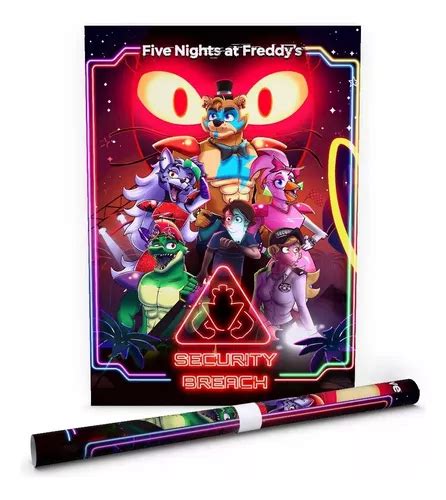 Poster Five Nights At Freddys Security Breach 2 40x60cm Envío Gratis