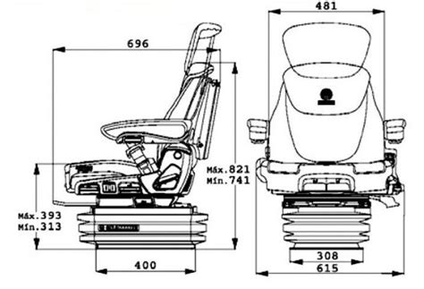 Grammer Maximum Evolution Dynamic Seat For Agricultural Machinery