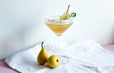 Ingwer Birnen Bourbon Cocktail Katzundtonic De