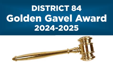 Golden Gavel 2024-2025 - Toastmasters District 84