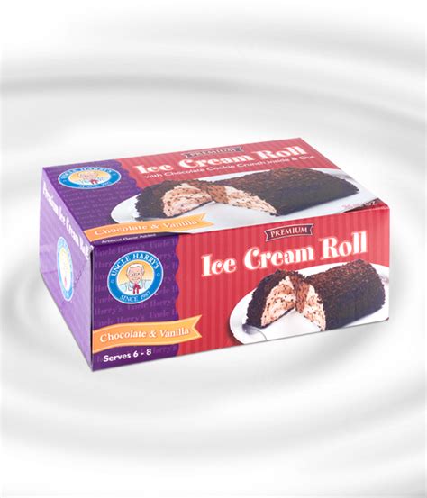 Chocolate Vanilla Ice Cream Roll Uncle Harry S Ice Cream Cakes