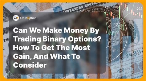 CloseOption Official Blog Can We Make Money By Trading Binary Options