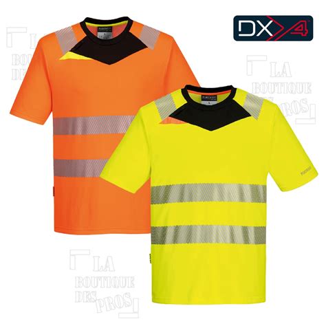 T shirt haute visibilité DX4 PORTWEST laboutiquedespros