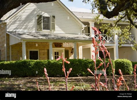 Us President Lyndon B Johnson Boyhood Home Ranch Later Called Texas