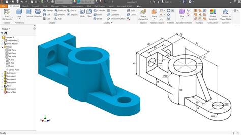 Autodesk Inventor Tutorial For Beginners Exercise 9 YouTube