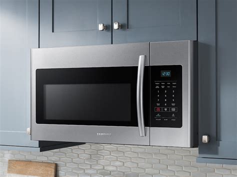 1 6 Cu Ft Over The Range Microwave In Fingerprint Resistant Stainless Steel Microwave