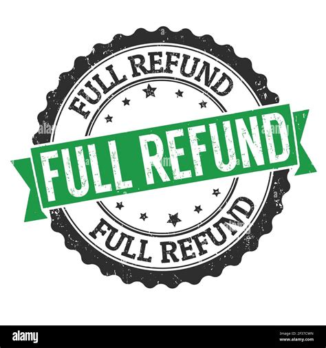 Full Refund Grunge Rubber Stamp On White Background Vector