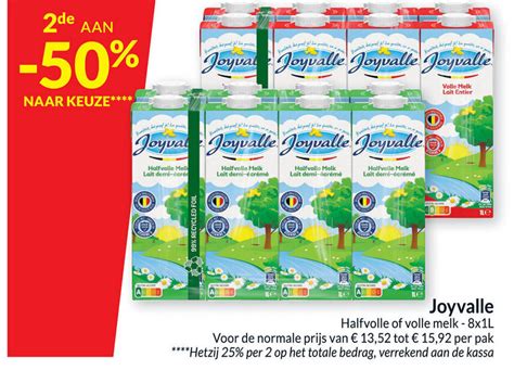 Joyvalle Halfvolle Of Volle Melk X L Promotie Bij Intermarch