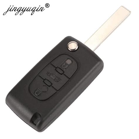 Coque Cl Jingyuqin Bouton Voiture T L Commande Cl Pour Citro N C