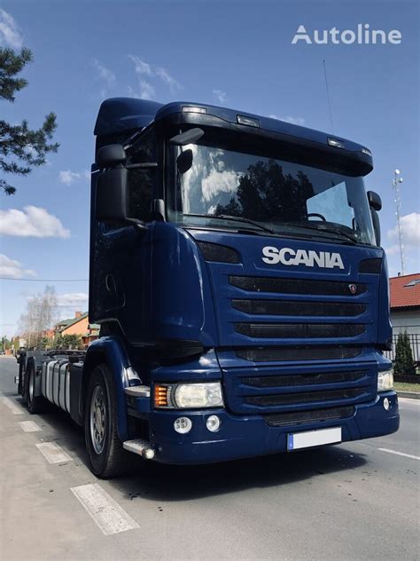 Ci Ar Wka Do Przewozu Kontener W Scania R X Bdf Steering Axle