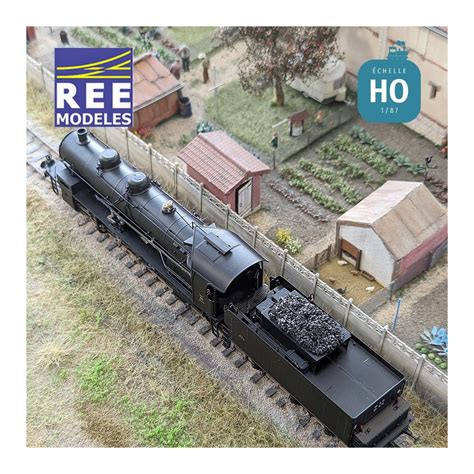 Loco Vapeur 141 Ex PLM Noire Creil SNCF Ep III Digital Son HO REE MB 156S