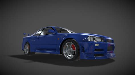 Nissan Skyline R34 3d Model By Raksar08 F30402a Sketchfab