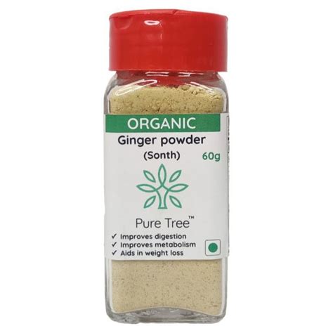 Certified Organic Dry Ginger Powder Sonth Pure Tree Foods Puretree Foods