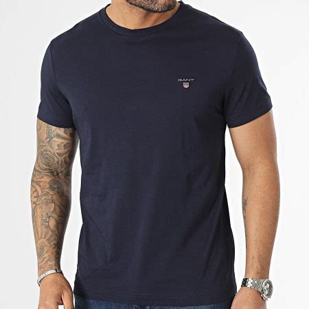 Gant Tee Shirt Original Bleu Marine LaBoutiqueOfficielle