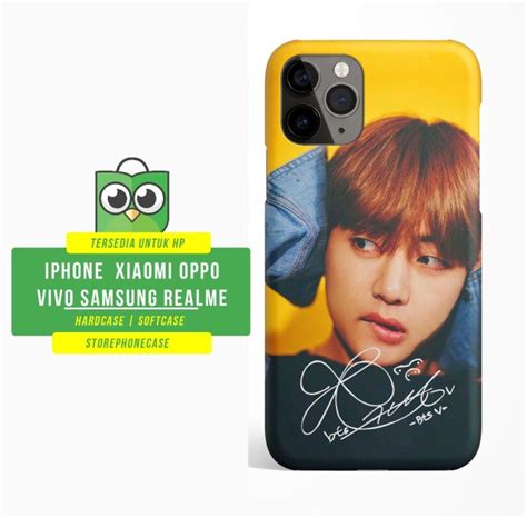 Jual Casing Handphone KPOP ARMY BTS V SIGNATURE Jakarta Pusat